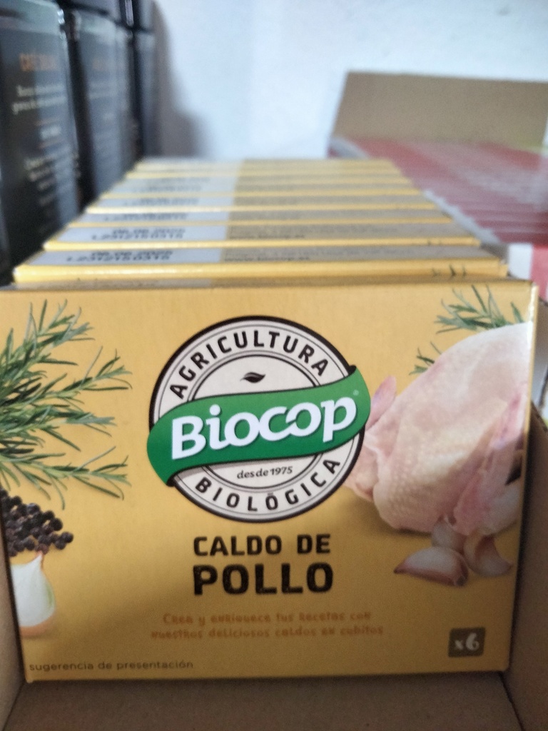 Caldo Pollo Bio 6 Pastillas - 66 grs - Biocop