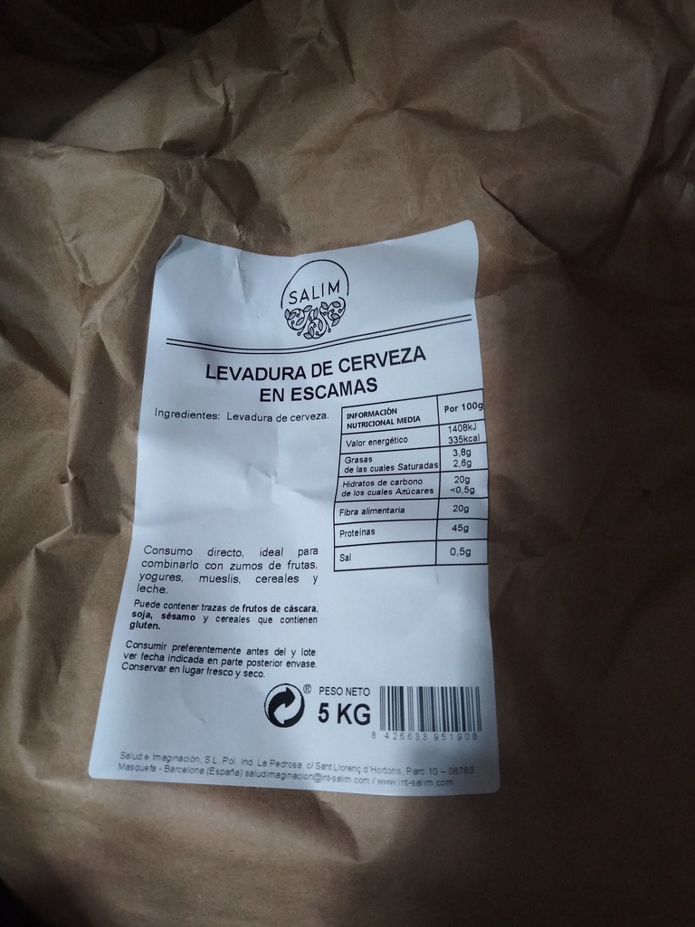 Levadura de Cerveza en escamas Eco - Granel - Ecosalim