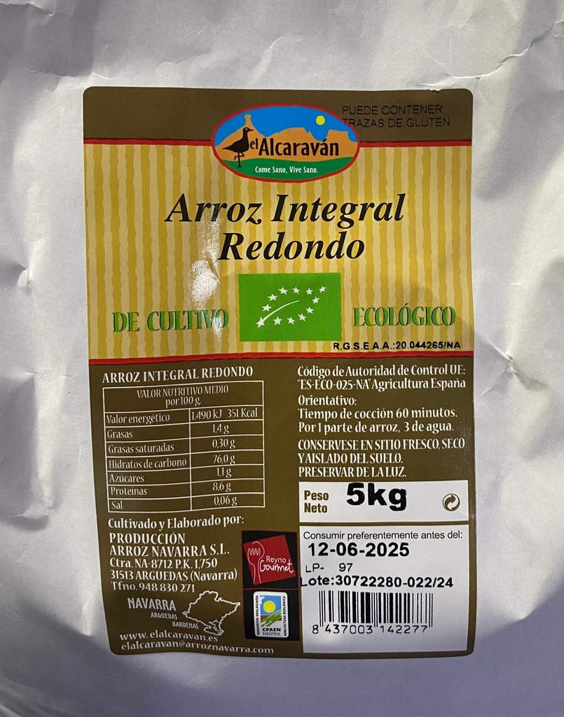 Arroz Integral Biribila Eko - Aleka - El Alcaraván