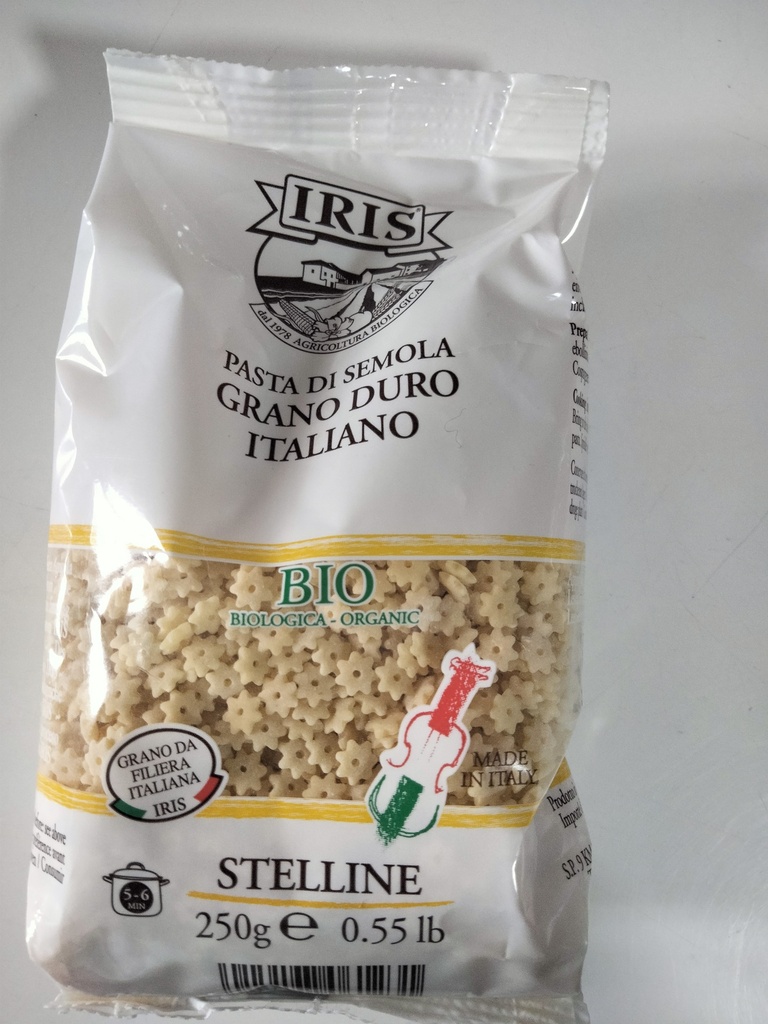 Estrellitas sémola de Trigo duro blanco - 250 grs - Iris