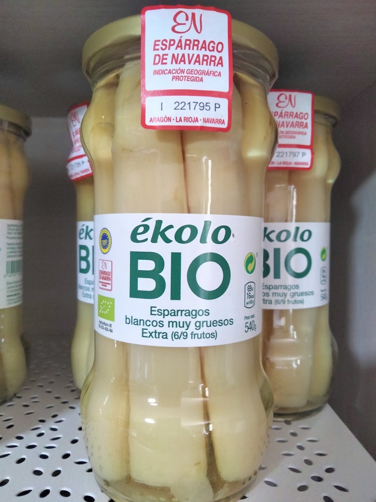 Espárragos Blancos Muy Gruesos Bio - 340 grs - Ekolo Bio