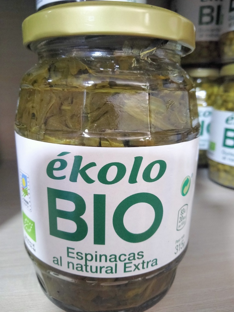 Espinacas al natural Bio - 315 grs - Ekolo Bio