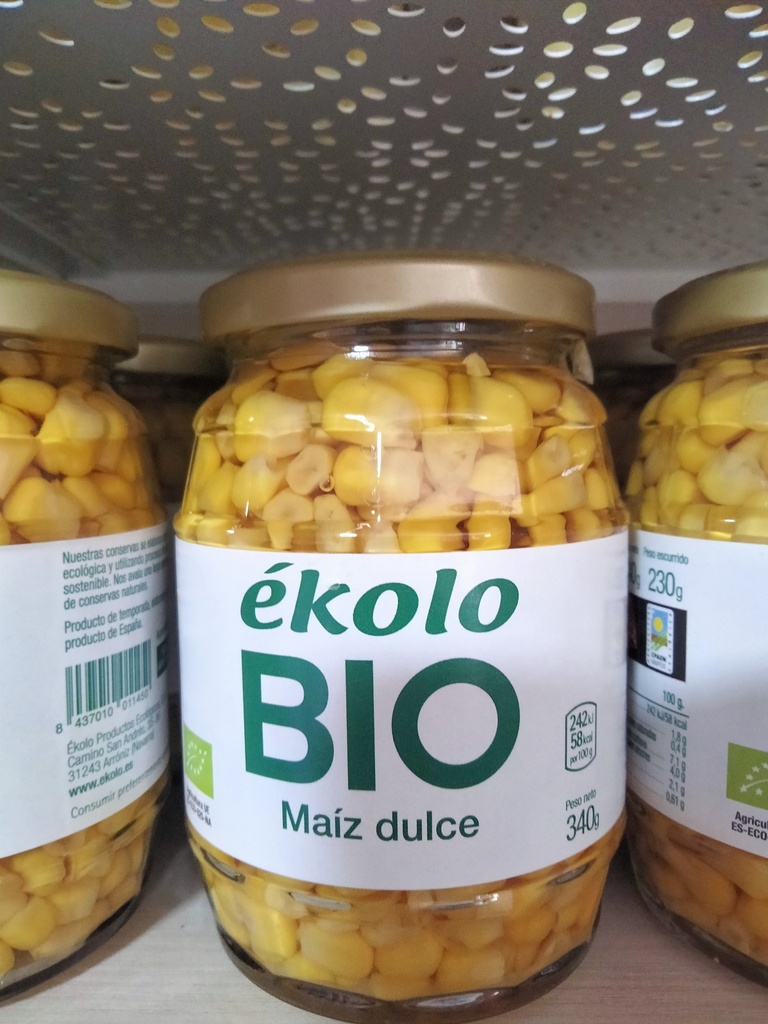 Maíz Dulce Bio - 340 grs - Ekolo Bio