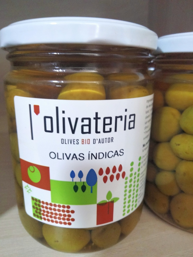 Olivas Indicas Bio No Pasteurizadas - 225 grs - L’olivateria