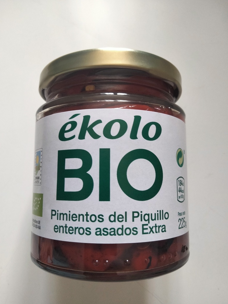 Pimientos del Piquillo Enteros Bio  - 225 grs - Ekolo Bio