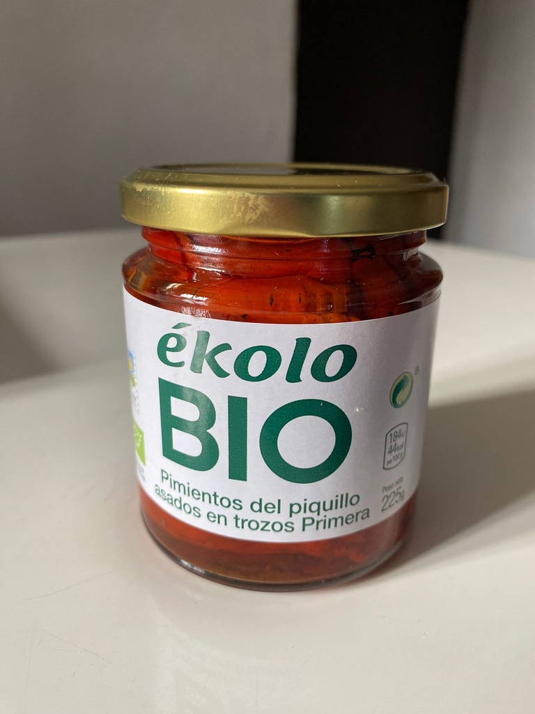 Pimientos del Piquillo Trozo Bio  - 225 grs - Ekolo Bio