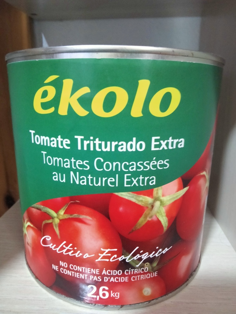 Tomate Triturado Bio Latón - 2,6 kg - Ekolo Bio