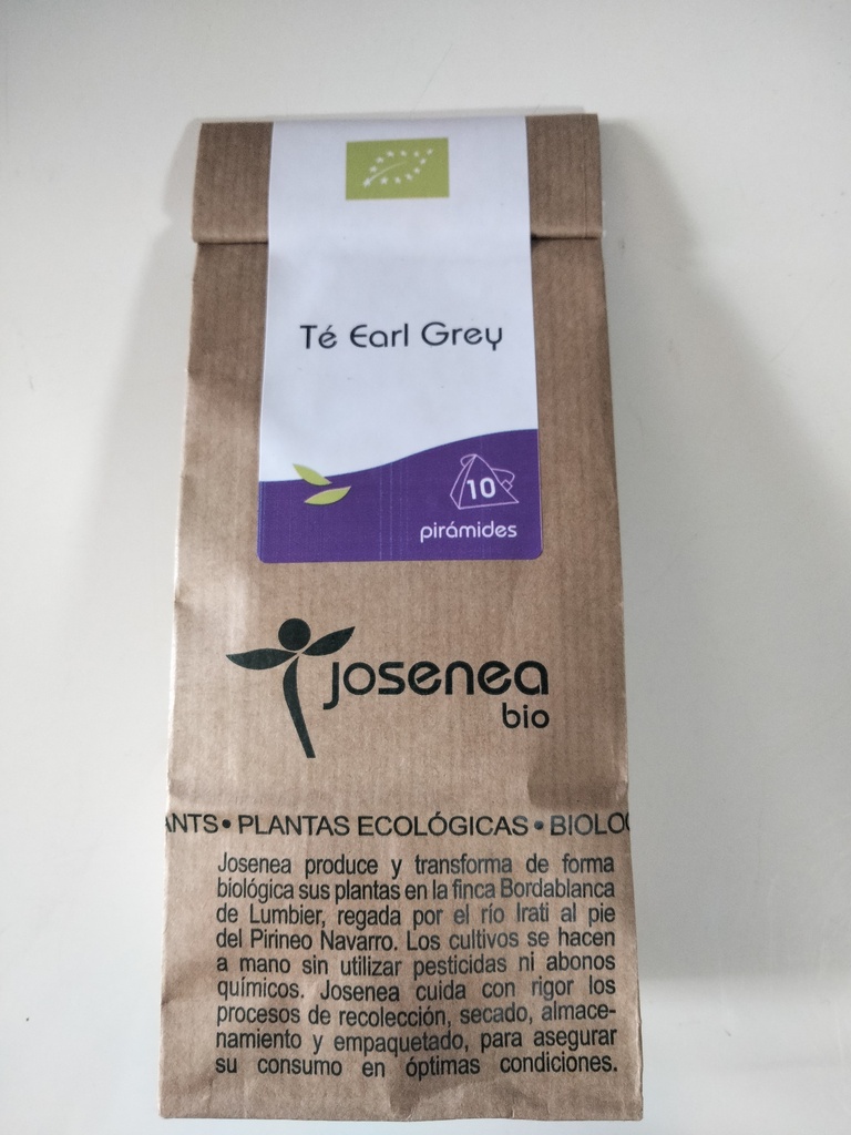 Té Earl Grey - 10 pirámides - Josenea Bio