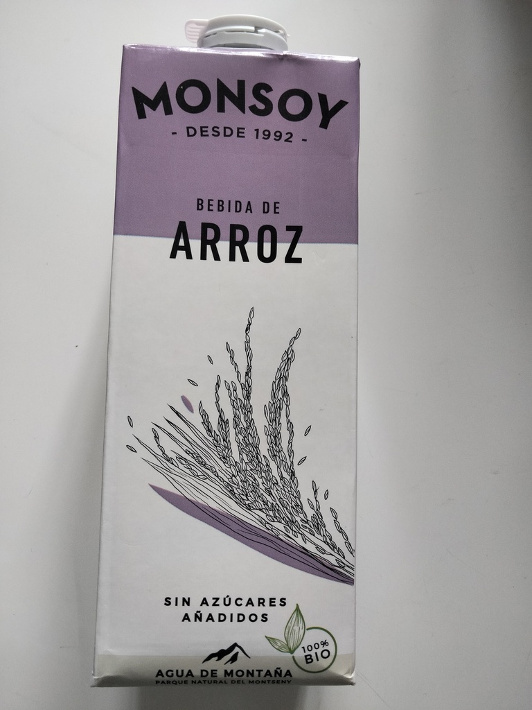 Arroz-edaria Eko - 1l - Monsoy