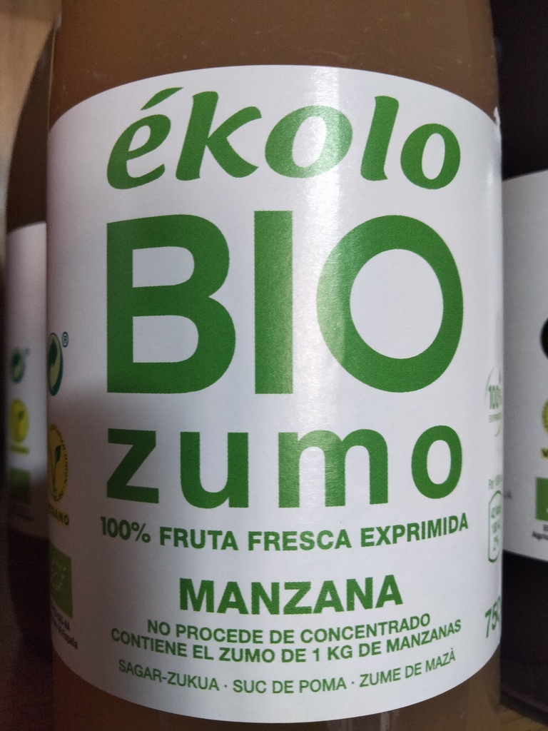 Zumo Manzana Bio - 750 ml - Ekolo Bio