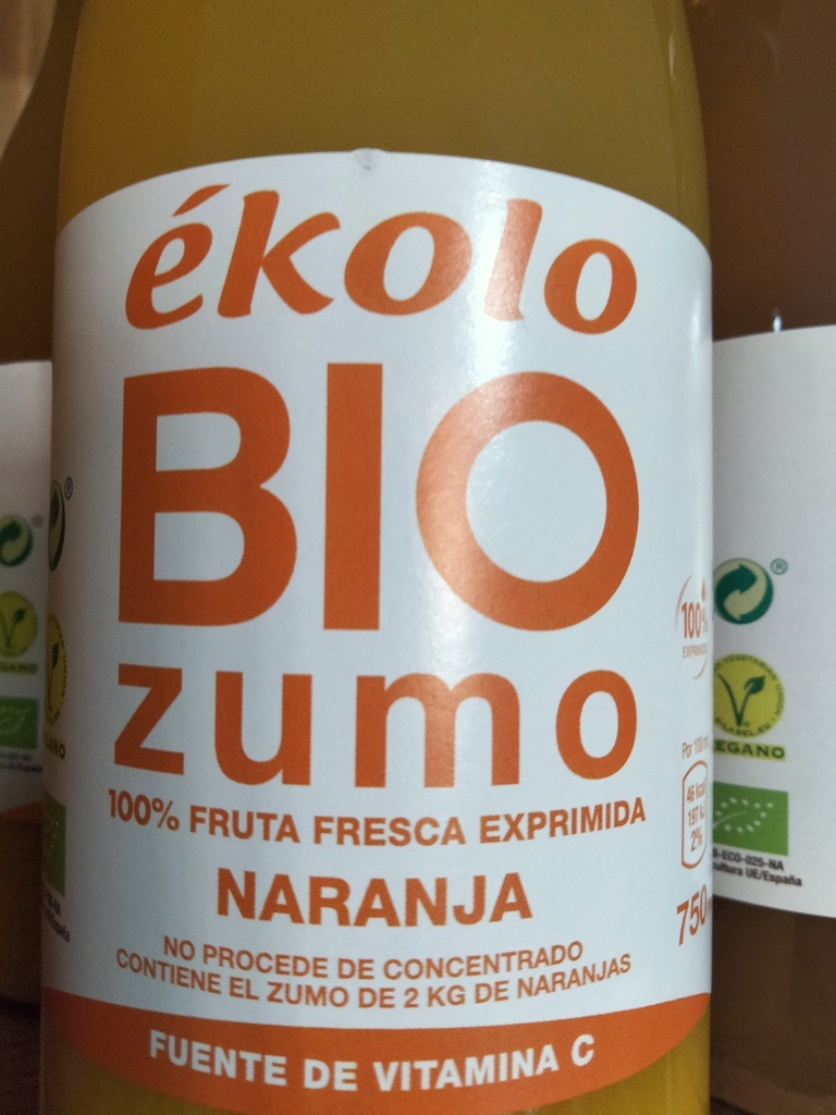 Zumo Naranja Bio - 750 ml - Ekolo Bio