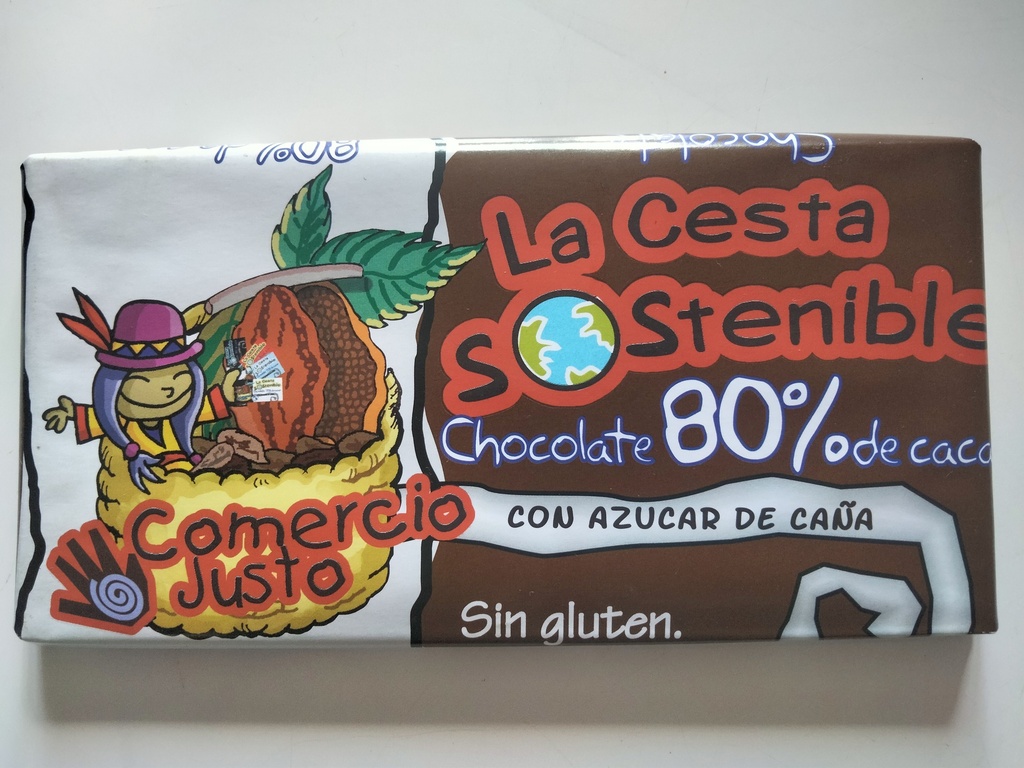 Chocolate  80 % - 100 gr. - Mundo Solidario