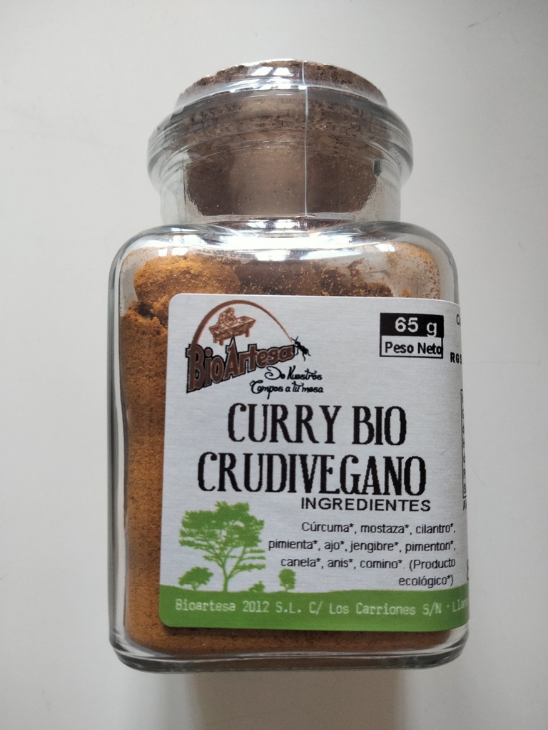 Curry crudivegano Bio - 65 gr - BioArtesa