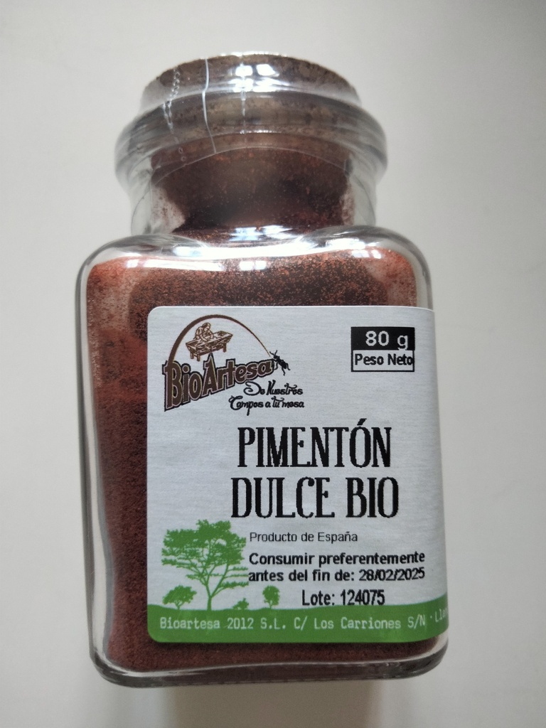 Pimentón dulce Bio - 80 gr - BioArtesa