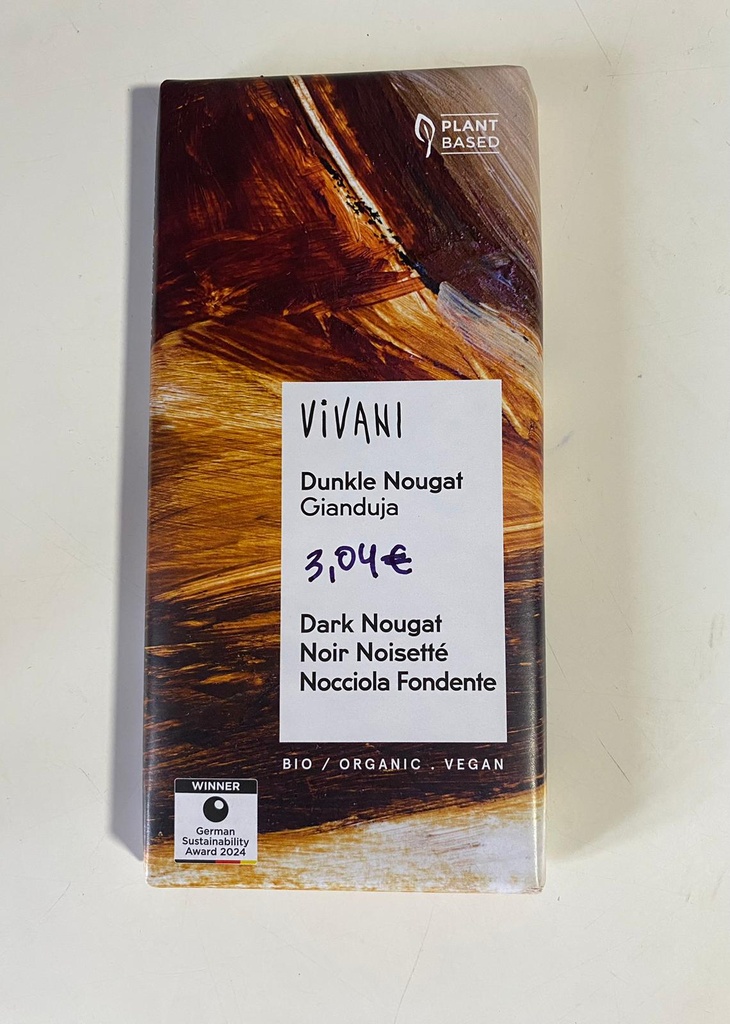 Chocolate Negro Praliné Avellana bio - 100 gr -Vivani