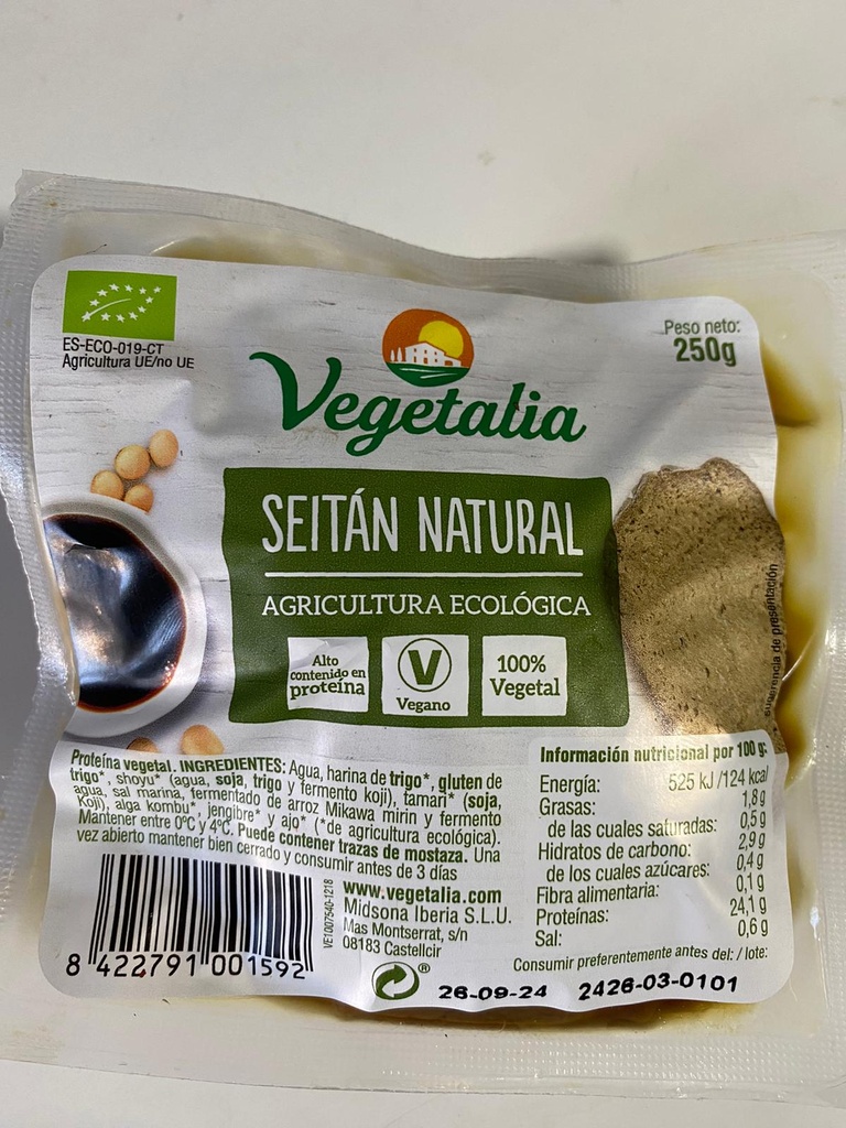 Seitan fresco Bio- 250 gr - Vegetalia