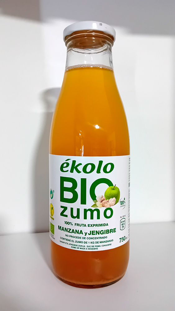 zumo de manzana y man