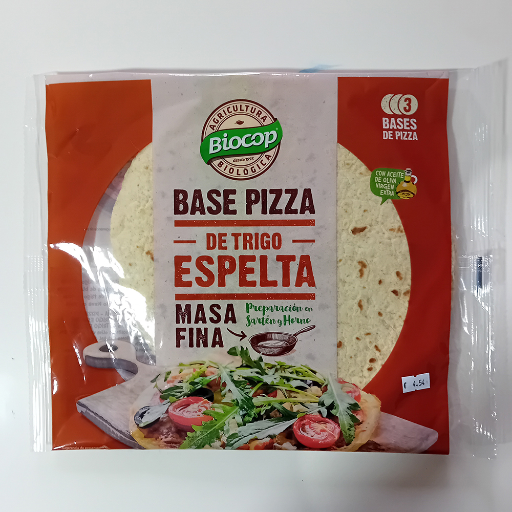 Base Pizza masa fina espelta Bio - 390 gr - Biocoop