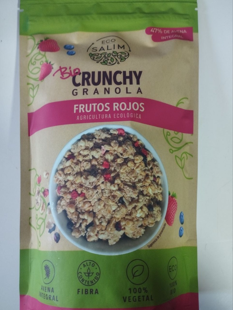 Granola Frutos Rojos Crunchy Bio - 250 gr - Ecosalim