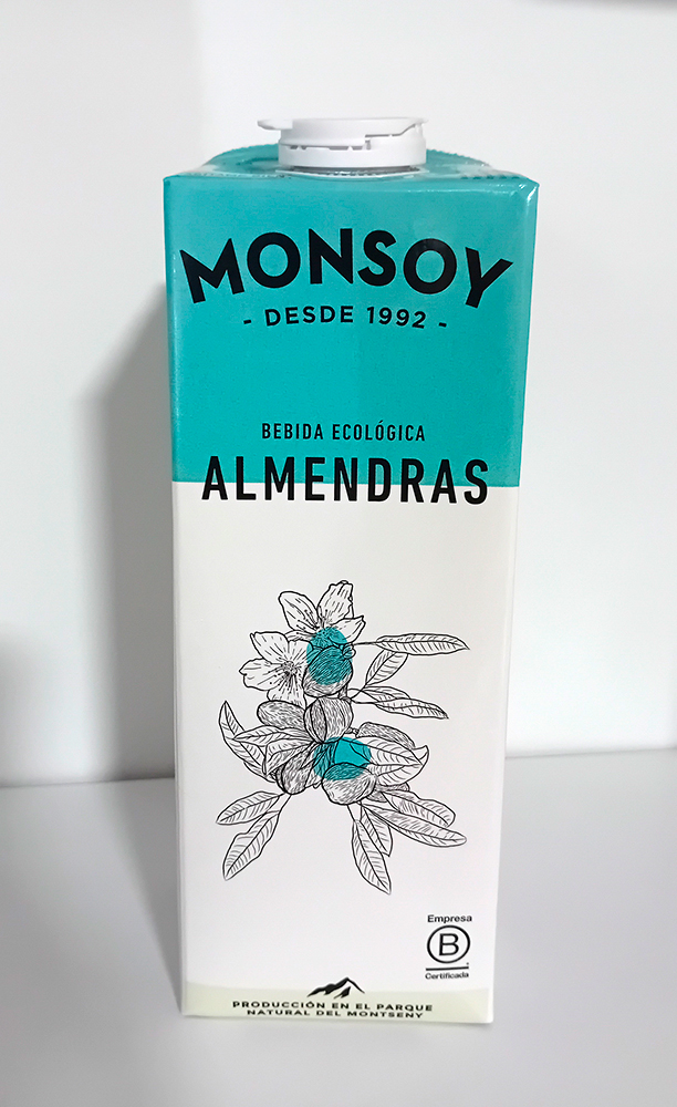 Bebida Almendra azucar Bio - 1l - Monsoy