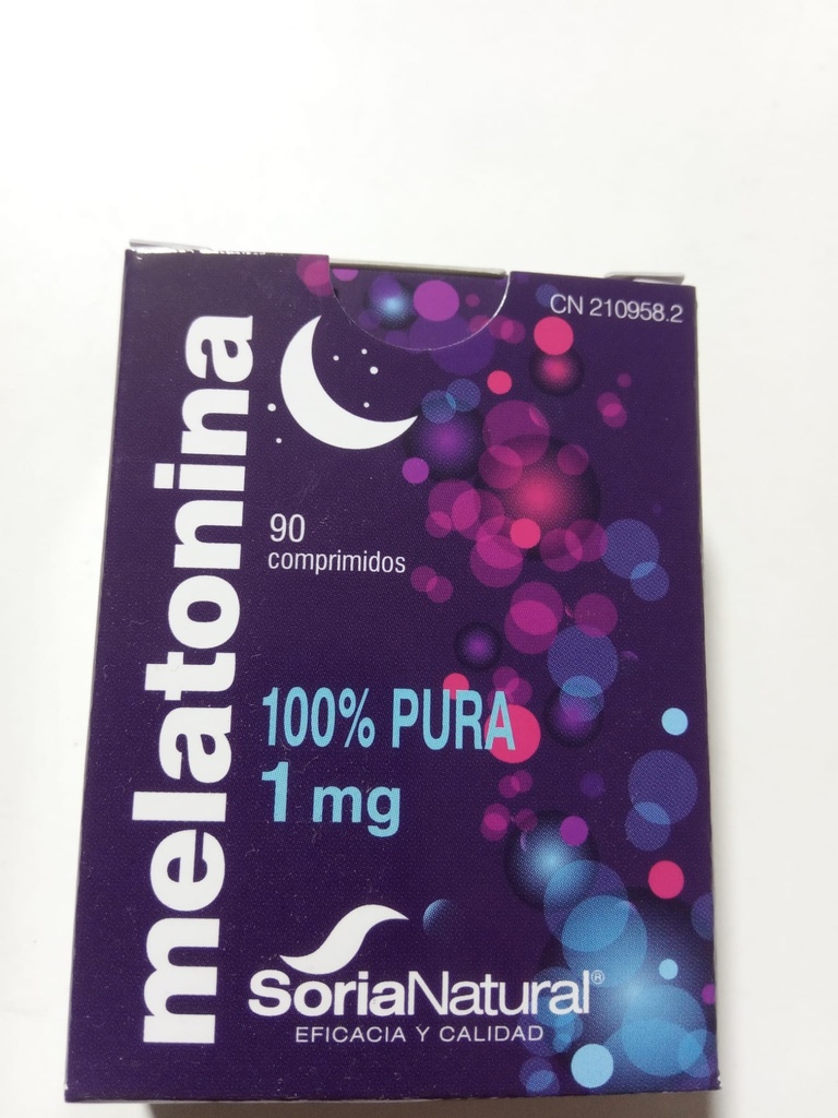 Melatonina 100% Pura - 50mg 90 comp - Soria Natural