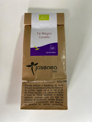 Té Negro Canela - 10 pirámides - Josenea Bio