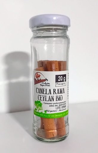 Canela en rama Ceylan Bio - 20gr - BioArtesa