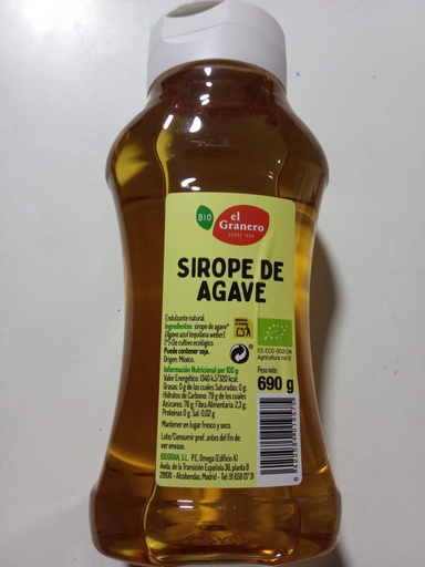 Sirope Agave Bio - 690 gr - El Granero