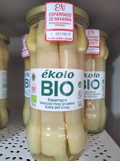 [06-006] Espárragos Blancos Muy Gruesos Bio - 340 grs - Ekolo Bio