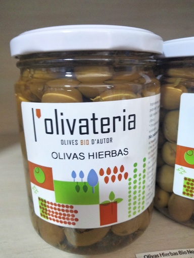 [06-016] Olivas Hierbas Bio No Pasteurizadas - 225 grs - L’olivateria