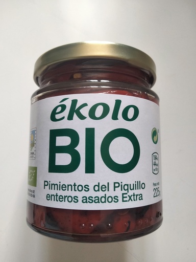 [06-019] Pimientos del Piquillo Enteros Bio  - 225 grs - Ekolo Bio