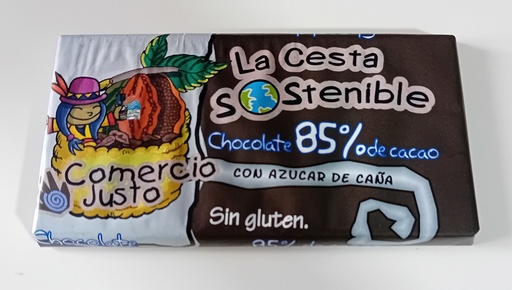[08-004] Chocolate Negro 85% Mascao Eco Comercio Justo - 80 grs - Alternativa