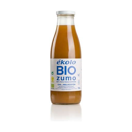 [09-017] Zumo Melocotón y Uva Bio - 750 ml - Ekolo Bio