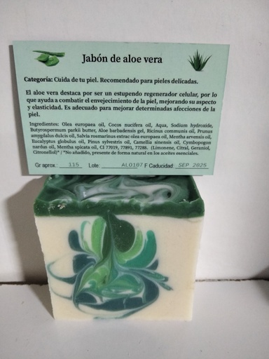 Jabón de Aloe Vera - 115 gr - Los Jabones de Montse