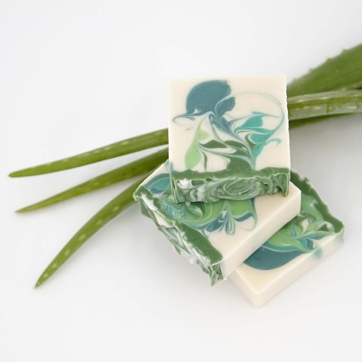 Jabón de Aloe Vera - 130 gr - Los Jabones de Montse