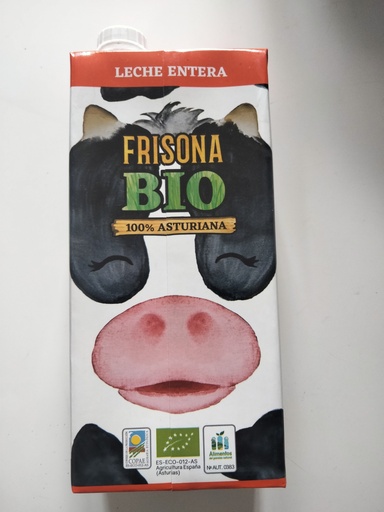 Leche Entera de Vaca - 1 l. - Frisona