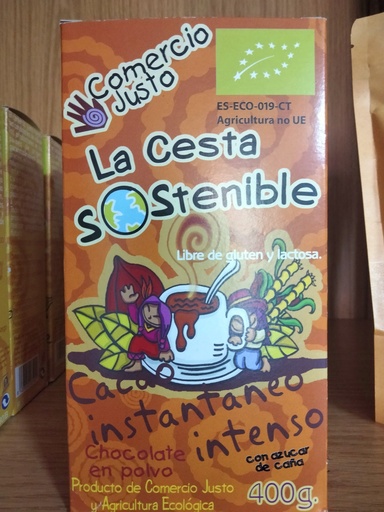 Cacao instantáneo intenso Bio - 400 gr. - Mundo Solidario