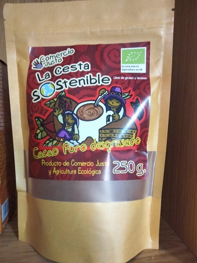 Cacao Puro desgrasado - 250 gr. - Mundo Solidario