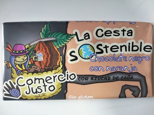 Chocolate con Naranja -100 gr - Mundo solidario